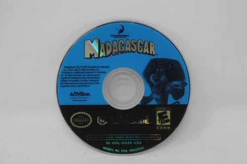 Madagascar Nintendo Gamecube Disc Only