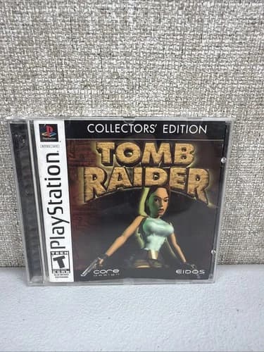 Tomb Raider Collectors' Edition PS1 (PlayStation 1, 2002) Complete CIB TESTED
