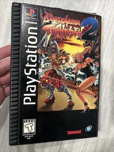 Battle Arena Toshinden 2 (Sony PlayStation 1, 1996) Longbox COMPLETE! GREAT!