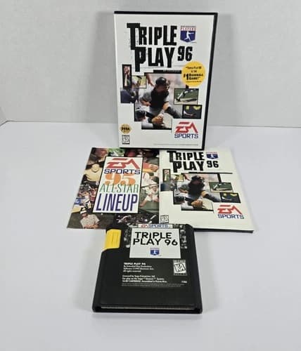Triple Play 96 (Sega Genesis, 1995) CIB Tested