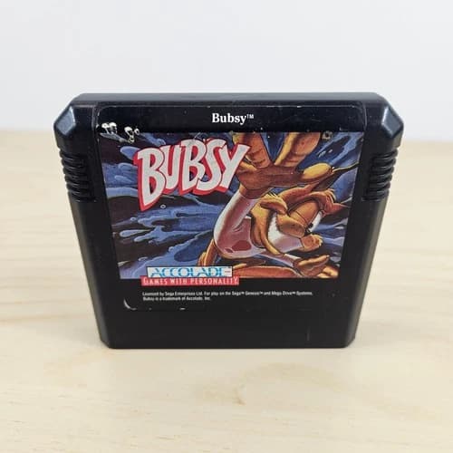 Bubsy (Sega Genesis, 1993) Tested Working Authentic
