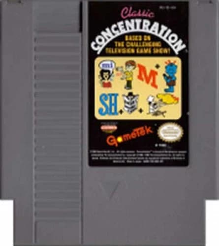 Classic Concentration - NES Nintendo Rare Game