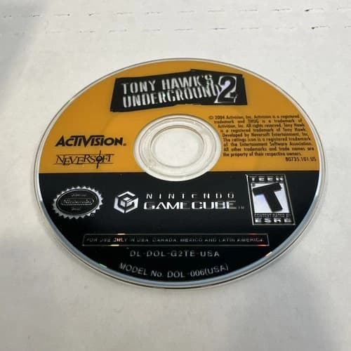 Nintendo GameCube (Disk Only) Tony Hawks Underground 2
