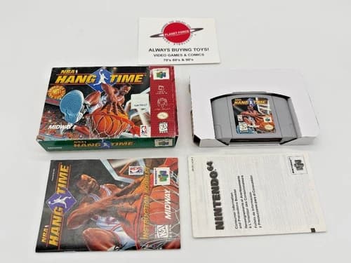 NBA Hang Time Nintendo 64 N64 Complete CIB Video Game Works Hangtime