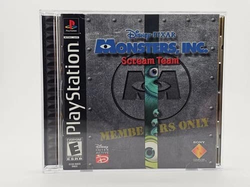 Sony Playstation 1 PS1 Disney Monsters Inc Scream Team CIB Cleaned & Tested
