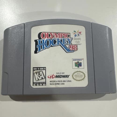 Olympic Hockey 98 (Nintendo 64, 1998) Cartridge Only Tested Working