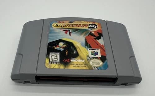 NINTENDO N64 WIPEOUT 64 AUTHENTIC TESTED & WORKING MIDWAY GAME CARTRIDGE 1998
