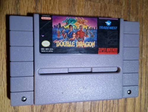 Super Double Dragon (Super Nintendo, SNES, 1992) Authentic Game Cartridge