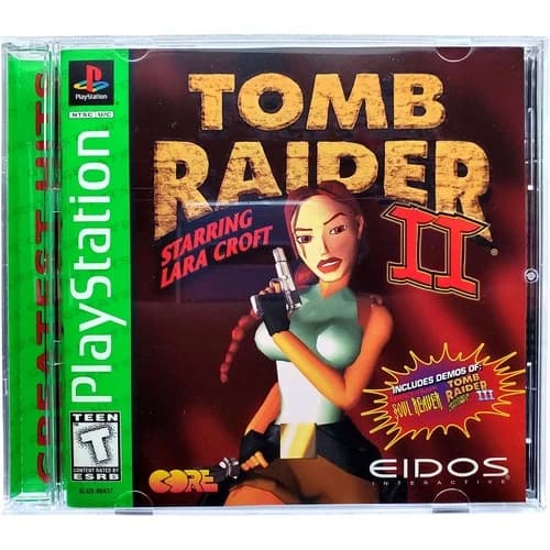 Tomb Raider II Greatest Hits - Sony Playstation PS1 2 Tested 1Y Guarantee