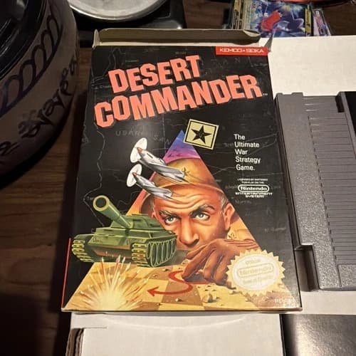 Desert Commander (Nintendo NES) CIB Complete In Box - VG Condition!