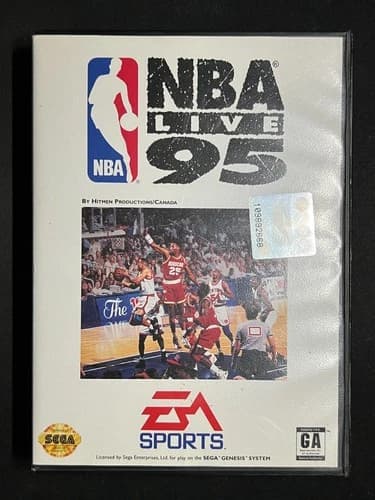 NBA Live 95 Sega Genesis - Complete Cib w/ Registration