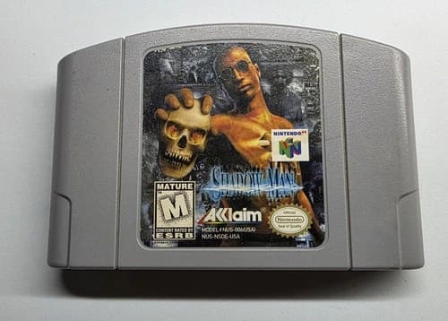 SHADOW MAN Nintendo 64 1999 Authentic Cartridge N64