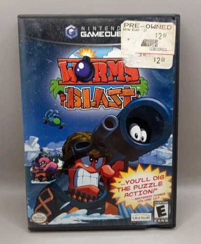 Worms Blast (Nintendo GameCube, 2002) COMPLETE W/ Disc, Manual, Case