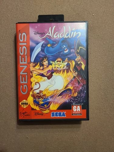 Disney's Aladdin (Sega Genesis, 1993) CIB Complete TESTED