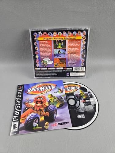 Muppet RaceMania PlayStation Video Game Racing Multiplayer Movie Clips PS1
