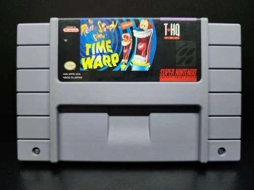 The Ren & Stimpy Show: Time Warp (SNES) | Authentic | Tested