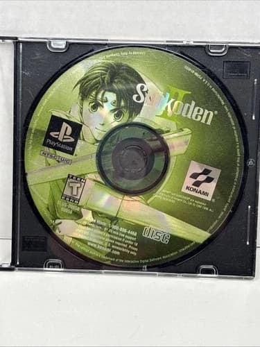 Suikoden II 2 PlayStation 1 PS1 DISC ONLY Fine Light Scratches Tested Working