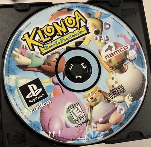 Klonoa Door to Phantomile (Sony PlayStation 1 PS1, 1998) Disc Only Namco Tested
