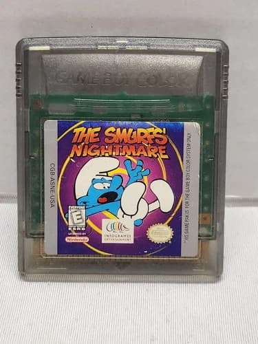 Smurfs' Nightmare (Nintendo Game Boy Color 1998) Authentic