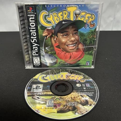 CyberTiger - Sony PlayStation 1 (PS1) Complete in Box CIB Working/Tested