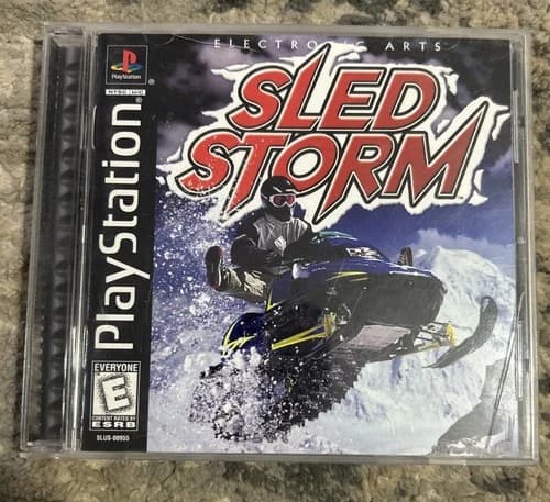 Sled Storm PS1 Sony PlayStation 1 1999 Black Label Complete CIB