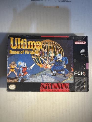 Ultima: Runes of Virtue II (Super Nintendo Entertainment System, 1994) SNES