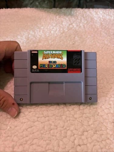 Super Mario All-Stars + Super Mario World~ Nintendo SNES~Authentic & Tested