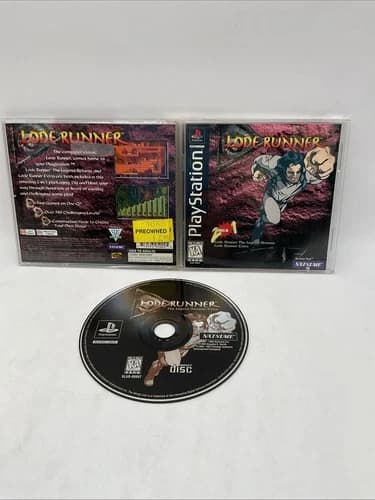 Lode Runner (Sony PlayStation 1, Ps1, 1998) CIB Tested And Working