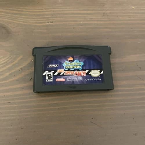 Nintendo Gameboy Advanced GBA SpongeBob SquarePants Lights Camera Pants Tested