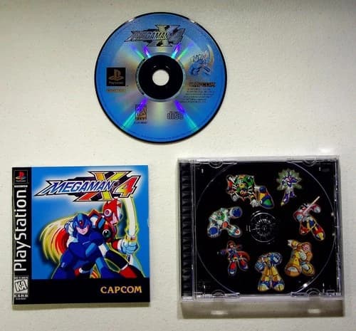 Mega Man X4 PlayStation Video Game Action Platformer NTSC U/C