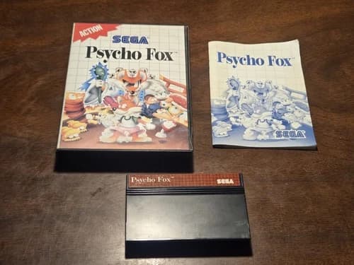 Psycho Fox Sega Master System SMS Complete in Box CIB