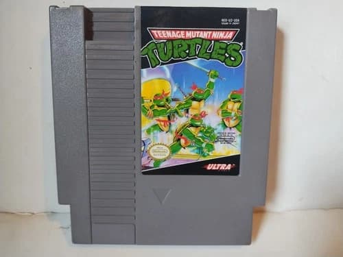 Turtles Nintendo NES Game Cartridge Tested