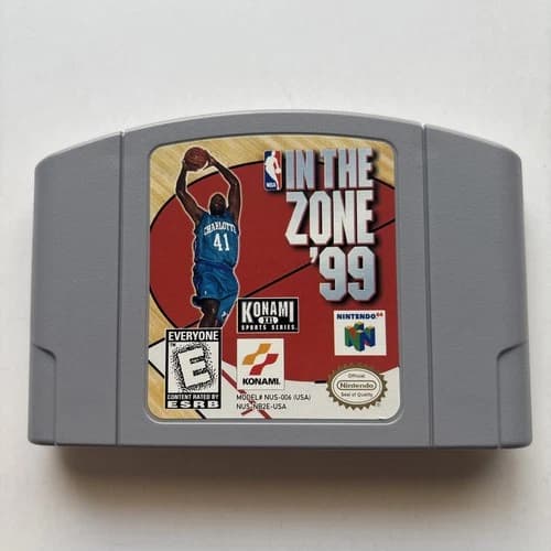 NBA In The Zone '99 Nintendo 64 N64 Authentic Cleaned Tested Retro Basketball