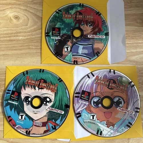 Tales of Destiny 2 II Sony PlayStation 1 PS1 **DISCS ONLY** **USA SELLER**