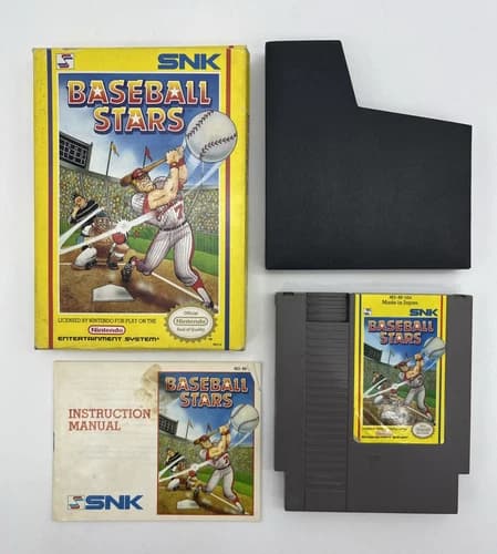 Baseball Stars NES Nintendo Complete CIB Authentic SNK Boxed Vtg
