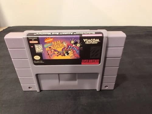 Aaahh!!! Real Monsters Super Nintendo SNES Game Cart Only