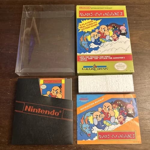 Kung Fu Heroes (Nintendo NES) Complete CIB - Tested - Authentic
