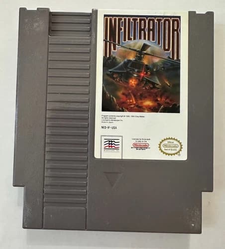 Infiltrator NES Game Clean Label Loose Tested