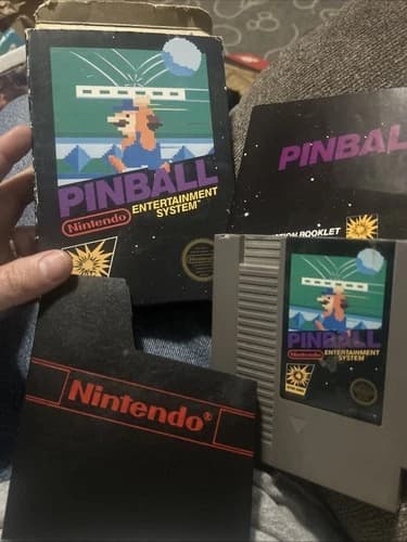 Pinball (Nintendo Entertainment System, 1985) NES CiB Video Game Cartridge