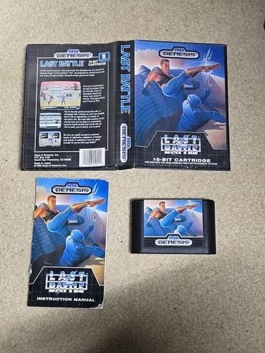 Last Battle (Sega Genesis, 1990) CIB TESTED WORKING