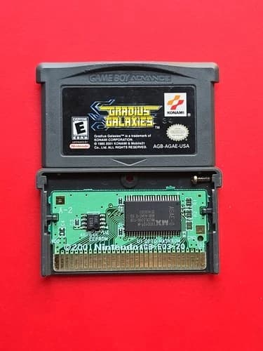 Gradius Galaxies Game Boy Advance Nintendo GBA Authentic Saves Atari Classic!