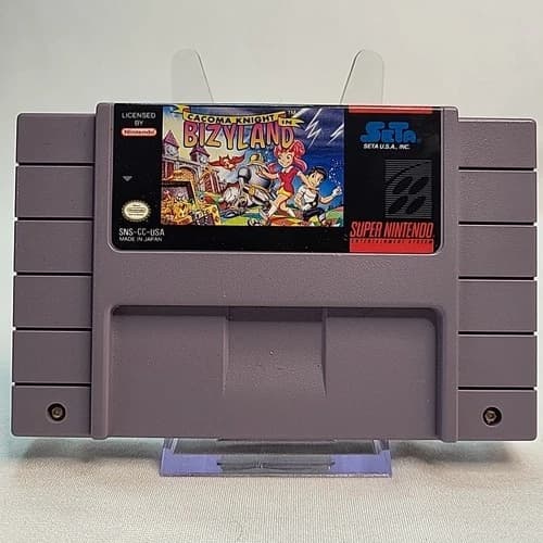 Cacoma Knight in Bizyland SNES Cartridge Only Very Good Fast Shipping