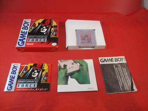 Mercenary Force (Nintendo Game Boy) COMPLETE w/ Box manual game WORKS!