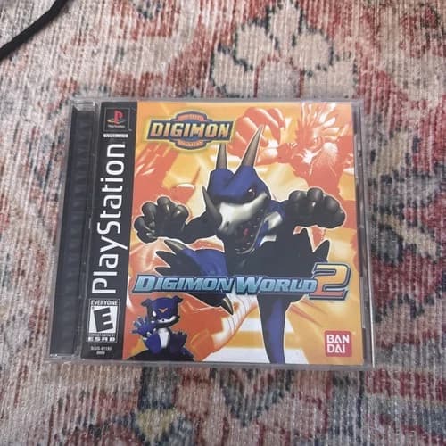 Digimon World 2 (PlayStation 1, 2001) PS1 Complete CIB Black Label | CLEAN DISK