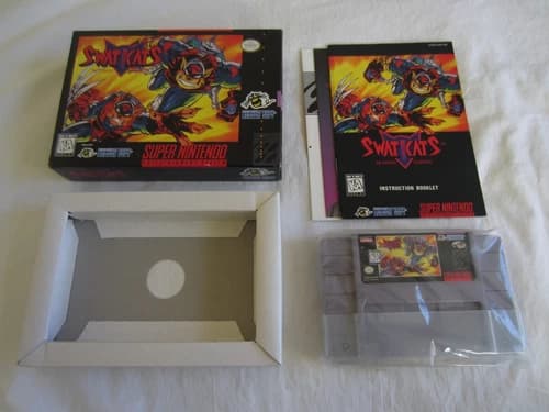 SWAT Kats: The Radical Squadron (SNES) Super Nintendo CIB Complete Box 1995 RARE