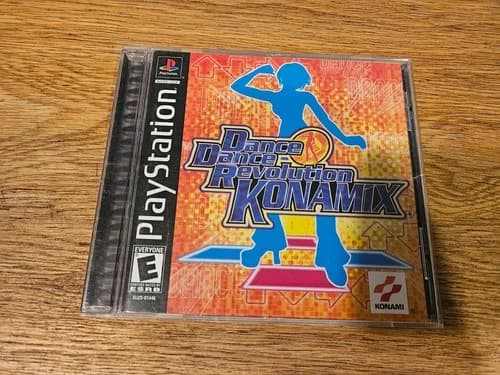 Dance Dance Revolution Konamix (Sony PlayStation 1, 2002) Black Label PSX CIB