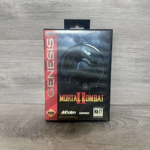 Mortal Kombat II Sega Genesis Game Case Manual CIB