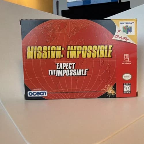 Mission: Impossible Nintendo 64, Manual, Box, Rumble Pak, 1998 Ocean