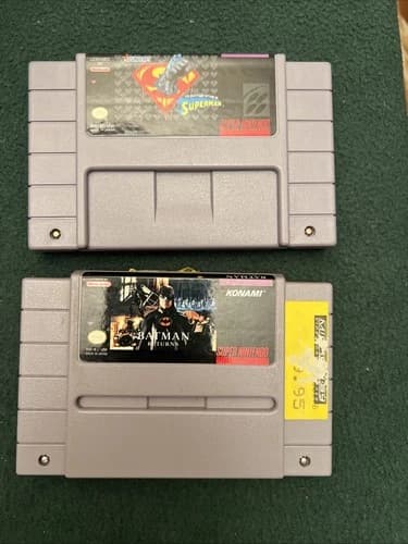 The Death And Return Of Superman And Batman Returns Super Nintendo SNES Games