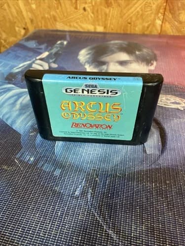 Arcus Odyssey Sega Genesis Cartridge Authentic, Tested Working